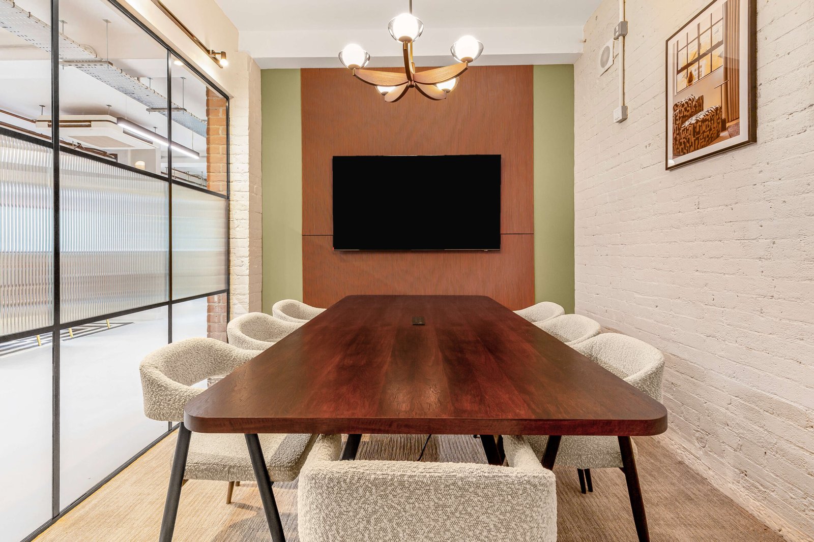 dark-wood-meeting-table-woth-chairs-wooden-accent-wall-glass-wall-tv